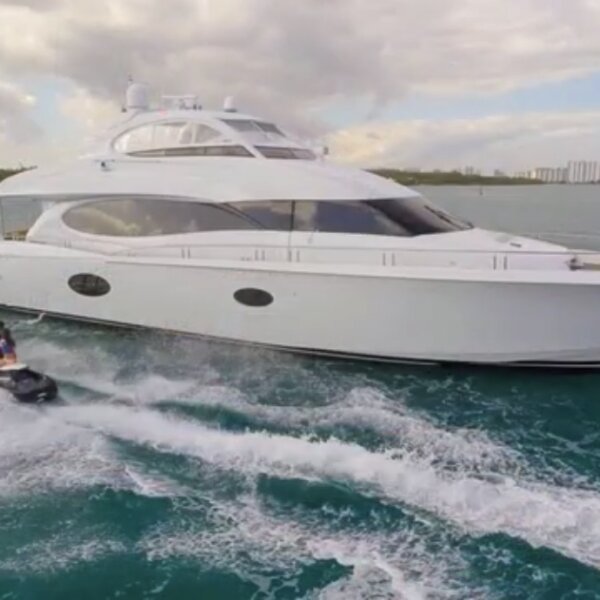 84' Lazzara Flybridge includes: Jetski, Tender, Jacuzzi